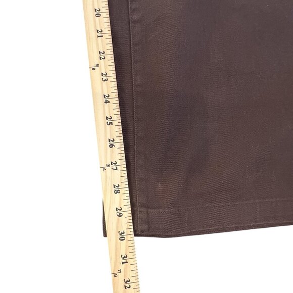 Womens 16W Brown Natural Fit Straight Leg  Jeans Pants Cotton Woman Within - Picture 7 of 12